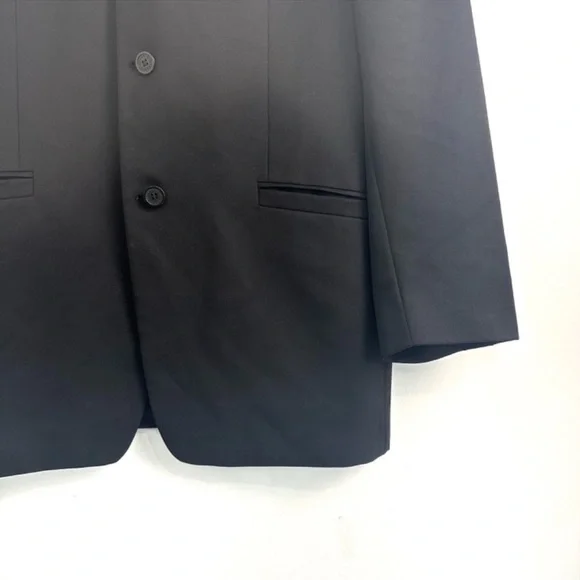 Versace Classic Black Wool Blazer Size 52